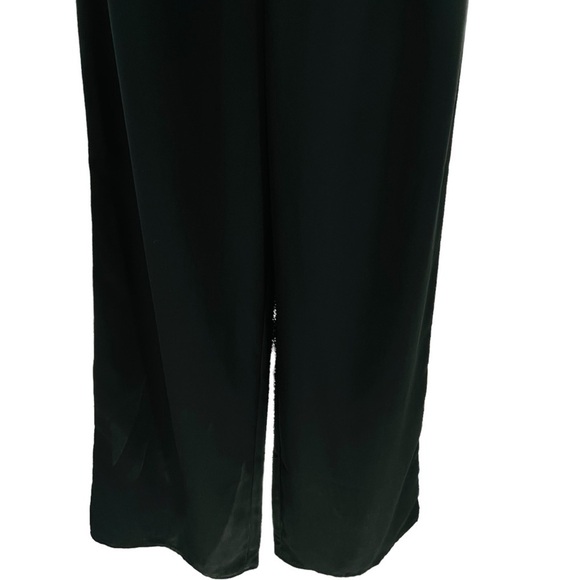 Razor Back Wide Leg Black White Jumpsuit - Sz 0 Chic Date Night Feminine - Picture 13 of 13